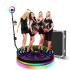 360-Degree Photo Booth Machine with RGB Light Flight Case, 360 Camera Booth with Flight Case for Parties, 360 Degree Automatic Rotating Photobooth 115CM